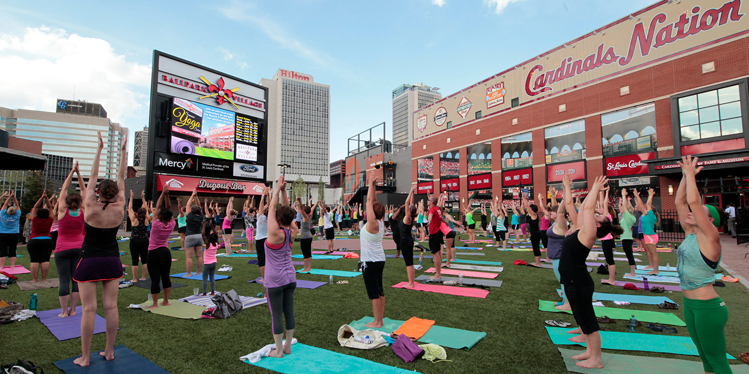 Yoga Class at Ballpark Village