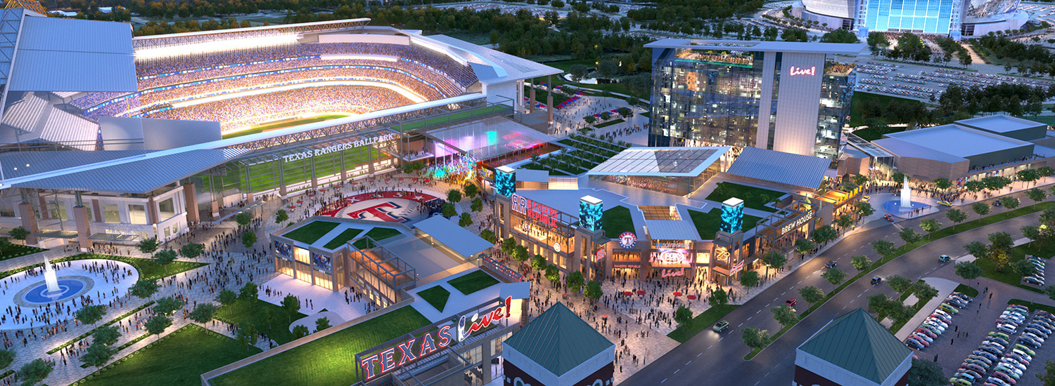 Aerial View of Texas Live!